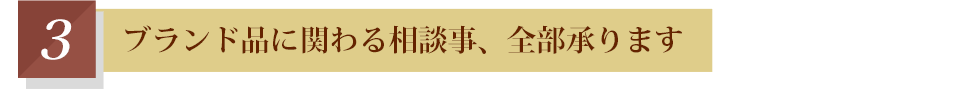 エコリングリシャイン ブランド品に関わる相談事、全部承ります